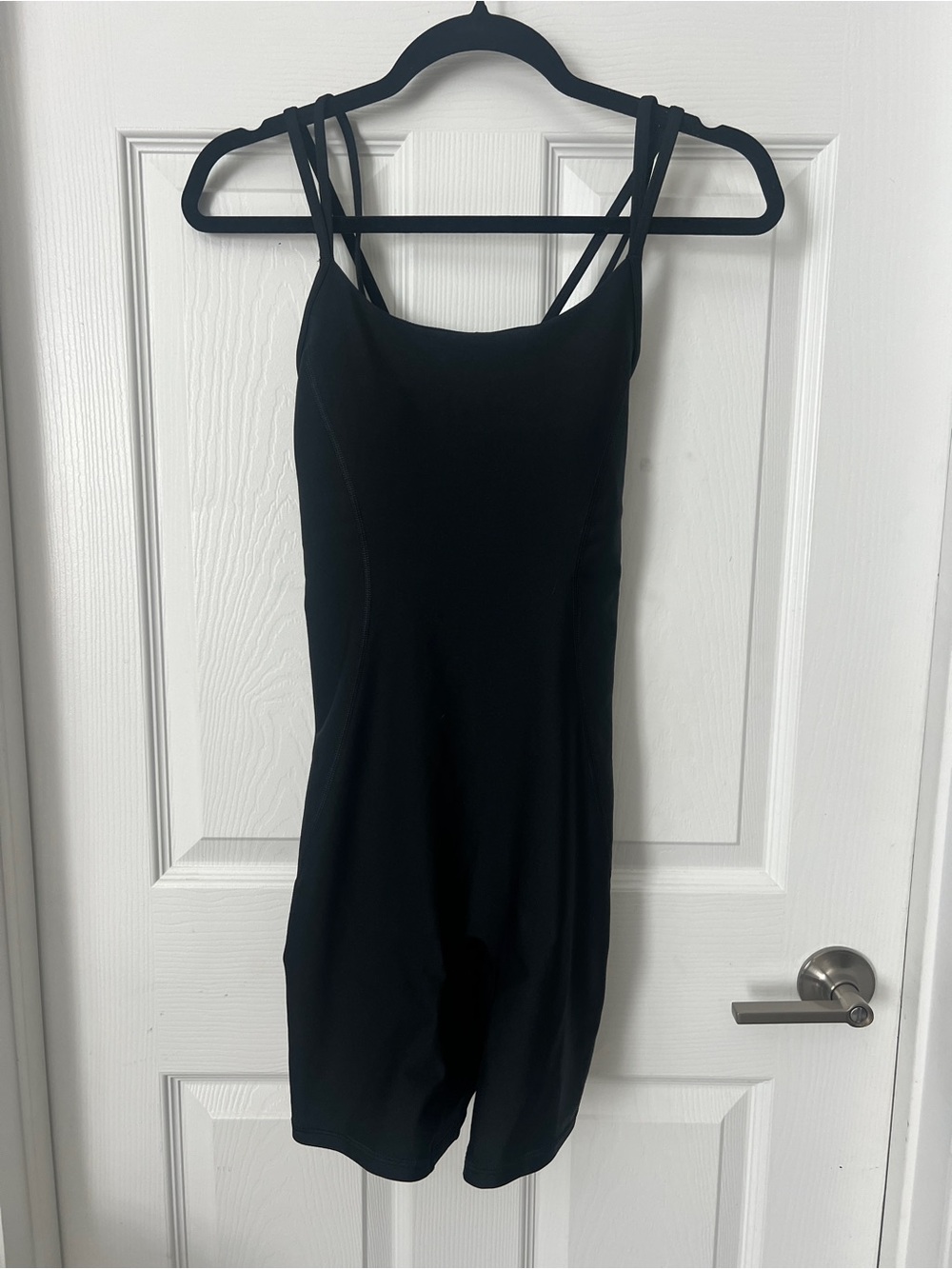 YPB Women's Black Strappy Sports Bra Romper
